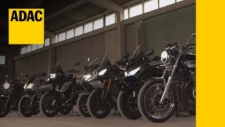 Systemvergleich MotorradScheinwerfer  ADAC [upl. by Spike]