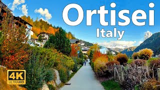 Ortisei Italy  Walking Tour 4K Ultra HD 60fps [upl. by Cutcheon]