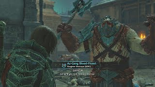 Shadow of War  DLC Follower Saves Me From Dying amp Kills 2 Bosses  DLC Blood Armor Showcase [upl. by Vudimir]