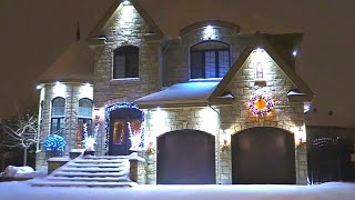 Luxury Houses with Christmas Lights in Canada Only Big Homes [upl. by Peck322]