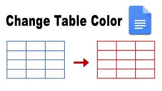 How To Change Table Colour In Google Docs [upl. by Buine]