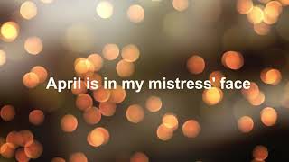 Madrigal April is in My Mistress Face  Lyrics  Thomas Morley [upl. by Jews608]