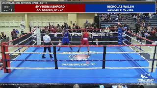 Shy’heim Ashford Vs Nicholas Walsh USA Boxing National Qualifier 2024 [upl. by Lasyrc]