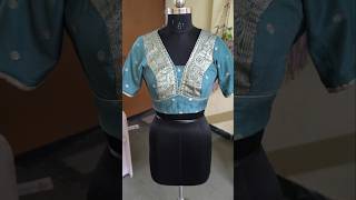 Deep v nack blouse design blouse sewing fashion diy trending [upl. by Ronen902]