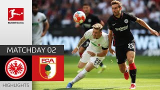 Eintracht Frankfurt  FC Augsburg 00  Highlights  Matchday 2 – Bundesliga 202122 [upl. by Anuhsal]