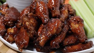 Easy Honey BBQ Chicken Wings Recipe  How To Make The Best BBQ Wings [upl. by Ahsoym]