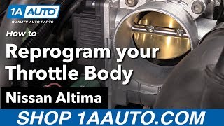 How to Reprogram your New Throttle Body 0206 Nissan Altima [upl. by Tamer]