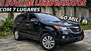 5 SUVS V6 DE LUXO BARATOS COM 7 LUGARES MUITO LUXO E CONFORTO para comprar em 2023 😱 [upl. by Maire794]