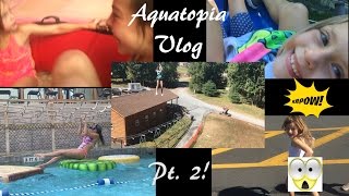 Aquatopia Family Vacation Vlog Pt 2  Water Rides Mickey Zip Line amp Fun Mountain Coaster amp OMG [upl. by Salvucci]