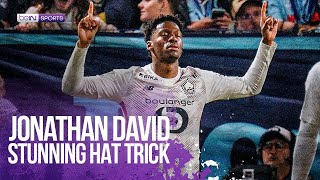 🤫 Shutting up the haters with a HAT TRICK 🥶 The Canadian superhero Jonathan David 🇨🇦 [upl. by Hayman852]