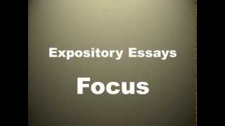 Focus in Expository Essays [upl. by Block]