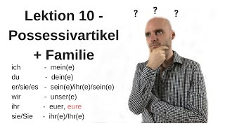 Deutschkurs A11 Lektion 10 Possessivpronomen [upl. by Airoled]