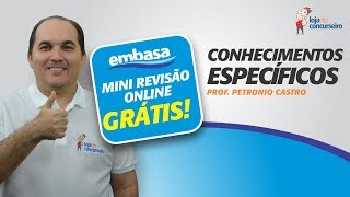 Mini Revisão de Véspera EMBASA  Conhecimentos Específicos  Agente Administrativo [upl. by Hairam581]