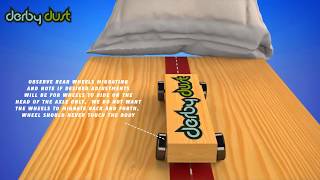 How to tune a Pinewood Derby Car Animation by Derbydustcom  Pinewood Derby Car Ideas [upl. by Amir]