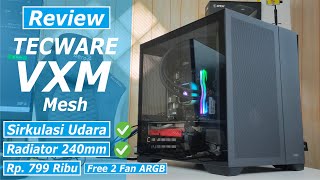 Review TECWARE VXM Mesh Casing MATX Simpel [upl. by Melinde732]