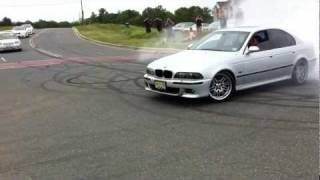 BMW E39 M5 Straight Pipes Burnouts and Donuts [upl. by Monahan]