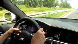 305 kmh with Audi RS6 MTM ClubSport 742 HP on AUTOBAHN [upl. by Ainekahs]