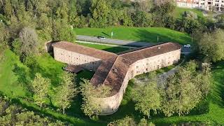 Forte austriaco di Borgoforte Borgo Virgilio Mantova con drone [upl. by Odareg]