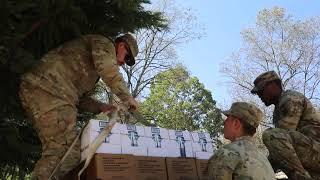 82nd Airborne Division and 20th Engineering Brigade delivered supplies to Swannanoa North Carolina [upl. by Rehttam679]