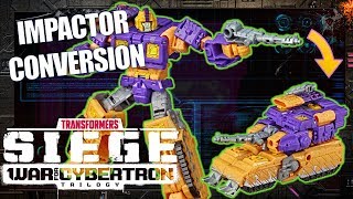 How to Convert Impactor  Transformers War for Cybertron Siege  Transformers Official [upl. by Ainahtan]