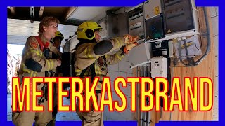 Meterkast brand  VOLUNTEERS DUTCH FIREFIGHTERS [upl. by Lynnell796]