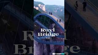 Aerial China 🤯：Zhejiang Shenxianju Ruyi Bridge浙江神仙居如意橋shorts [upl. by Rita]