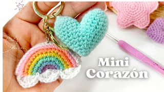 💖Llavero Corazón Amigurumi  heart crochet keychain [upl. by Alsi]