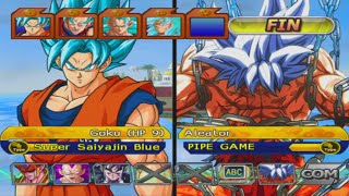 Goku All Super Saiyan Blue SS2SS3SS4 VS Random 4vs4 DBZ BT3 [upl. by Hairym]