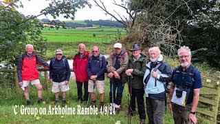 Sefton Road Ramblers C Group on Arkholme Ramble 4 9 24 movie [upl. by Oreves]