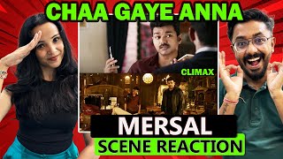 Mersal Climax Scene REACTION  Thalapathy Vijay MASS Fight Scene 🔥 [upl. by Aliekahs52]