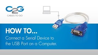 How To Connect a Serial Device using USB [upl. by Euv]