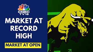 Nifty 50 Sensex Open At Fresh Record Highs  Stock Market Updates  CNBC TV18 [upl. by Oinota]