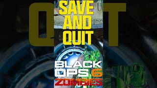 NEW Black Ops 6 Zombies SAVE amp QUIT Feature Is INCREDIBLE 😳 [upl. by Dyan]