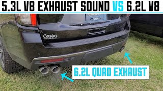 2022 Tahoe Exhaust Sound Comparison 53L vs 62L [upl. by Rebliw648]