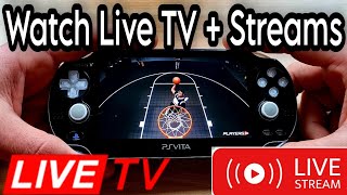 How to Watch Live TVs  Streams on Ps Vita  NetStream App [upl. by Eylloh]