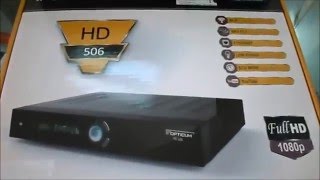 Opticum 506 HD Satellite Receiver Review 720p HD [upl. by Lacey]