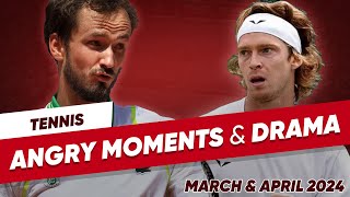 Tennis Angry Moments amp Drama  March amp April 2024 [upl. by Weisburgh635]