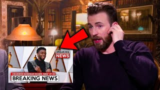 Celebrities Reacting To Chadwick Boseman Passing Away ft Chris Evans Brie Larson Chris Pratt [upl. by Ikceb]