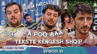 LOGJIKONOMIA Ep43 – “Tekste këngësh shqip”  teve1 [upl. by Ecnarrot748]