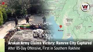 Arakan Army Captures Ramree City in Southern Rakhine [upl. by Mechelle816]