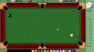 Yahoo Pool  2Hits23Rail On 8Ball In Game [upl. by Ndnarb]