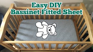 EASY DIY BASSINET FITTED SHEET [upl. by Aggi]