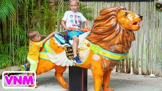 Thời gian vui chơi của Vlad và Nikita Kids trong Safari Park [upl. by Lamarre]