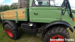 1971 MercedesBenz Unimog 421 24 Litre 4Cyl Diesel 4x4 Dropside Truck [upl. by Rosella]