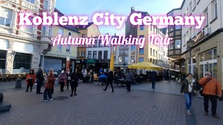 Koblenz Walking Tour  Autumn  Germany 2022 [upl. by Trent]