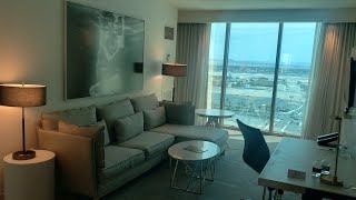 Delano Las Vegas  Scenic King Suite 17916 roomtour casino mgm delano suitelife [upl. by Ythomit530]