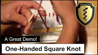 How to Tie a Surgeons Knot One Handed Surgical Knot  Steps amp tips [upl. by Osrit]