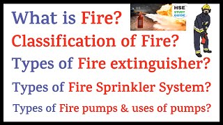 Fire Safety QA  Class of Fire  Types of Extinguisher  Fire Sprinkler System  Types of Pumps [upl. by Lednik779]