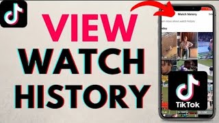 How to See Watch History on TikTok  Check Recently Watched on TikTok  2024 Update [upl. by Carmella200]