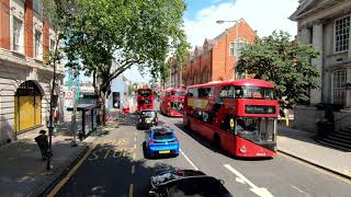 London BUS Ride 🇬🇧 Route 11  FULHAM BROADWAY to ALDWYCH via Chelsea Victoria Trafalgare Square 🚌 [upl. by Zil]